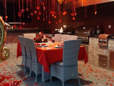 Decoração jantar romantico