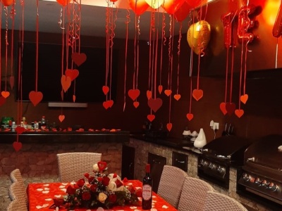 Decoração jantar romantico