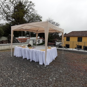 Decoração bodas de ouro