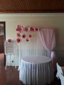 Decoração Primeira Comunhão rosa