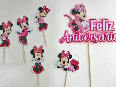 Topo de bolo Minnie